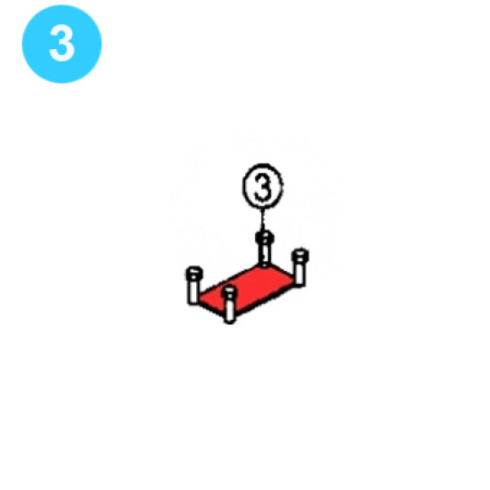 Showing image for item#3 BJ Style Type HT-100 Manual Tong Name Plate Screws item#3 BJ Style Type HT-100 Manual Tong Name Plate Screws image