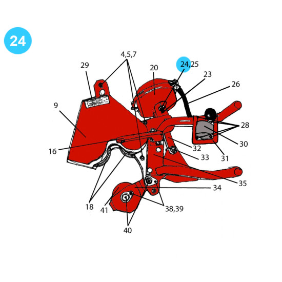 item#24 Rauch Style Pipe Spinner Model 512B 5/8