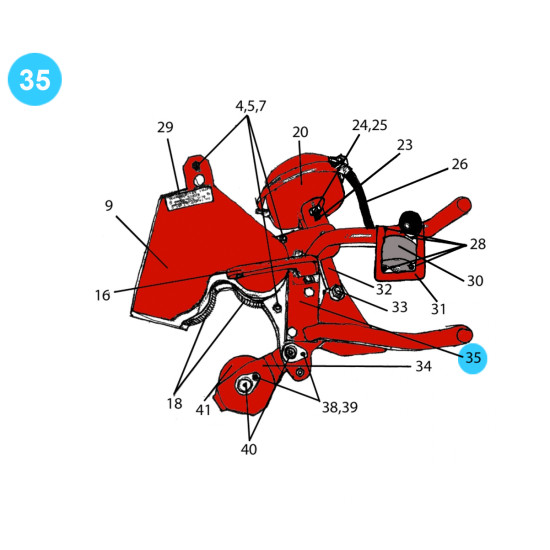 item#35 Rauch Style Pipe Spinner Model 512B Handle Bar Model 512B image