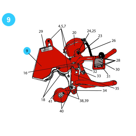 item#9 Rauch Style Pipe Spinner Model 512B Chain Guard image