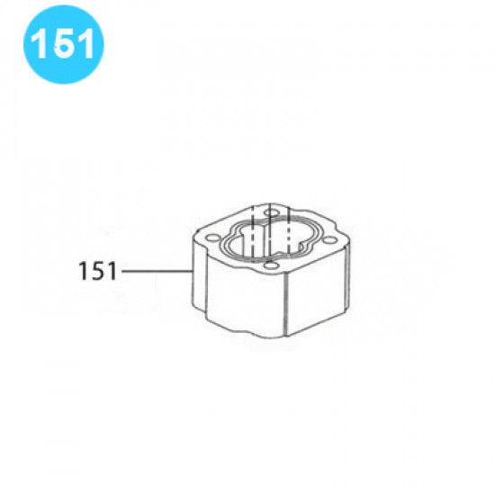 item#151 BJ Style Rod Tong Motor Mark IV Gear Housing, BJ Style Rod Tong Motor Mark IV image