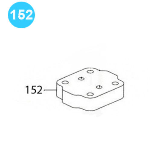 item#152 BJ Style Rod Tong Motor Mark IV Port End Cover image