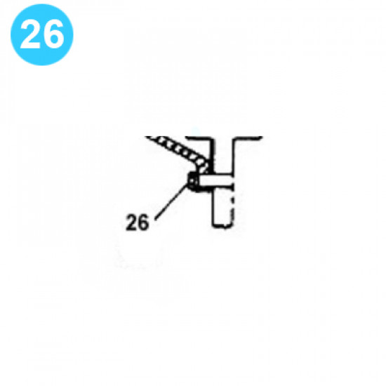item#26 FA-1600 Crankshaft Assembly Continental Emsco Style 5/8