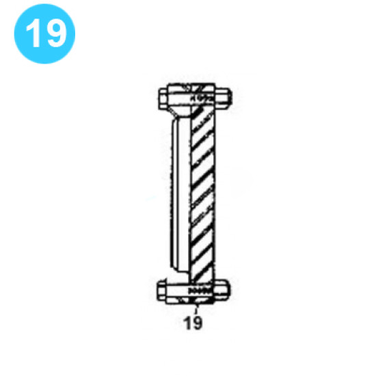 item#19 FA-1600 Type II Fluid-End Assembly Continental Emsco Style Blind Suction FA-1600 Type II Fluid End Assembly image