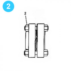 item#2 FA-1600 Type II Fluid-End Assembly Continental Emsco Style Studs w/Nuts