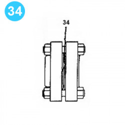 item#34 FA-1300 Type II Fluid-End Assembly Continental Emsco Style Ring Joint