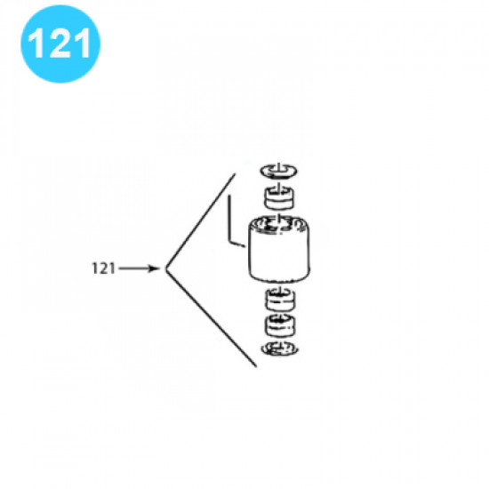 item#121 Spinning Pipe Wrench Varco Style SSW 10 Roller Assembly 4