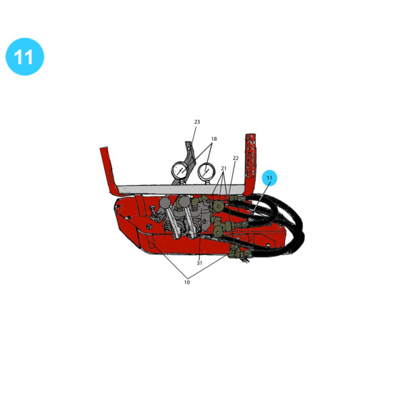 item#11 Rauch Style Pipe Spinner Model 512H Motor Guard image