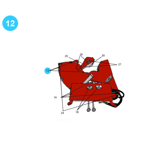 item#12 Rauch Style Pipe Spinner Model 512H 1/2