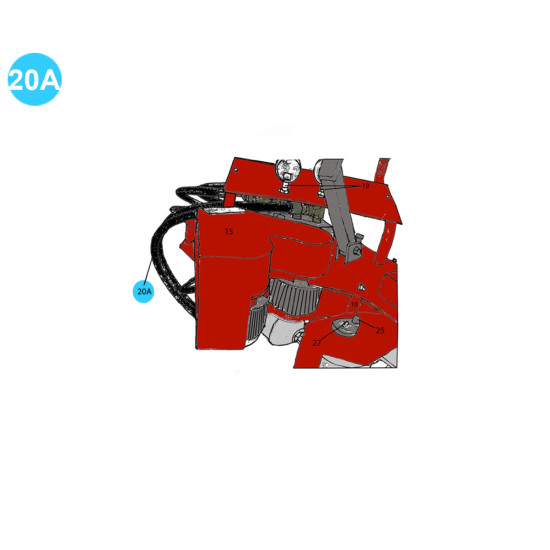 item#20A Rauch Style Pipe Spinner Model 512H Hydraulic Hose Model 512H image