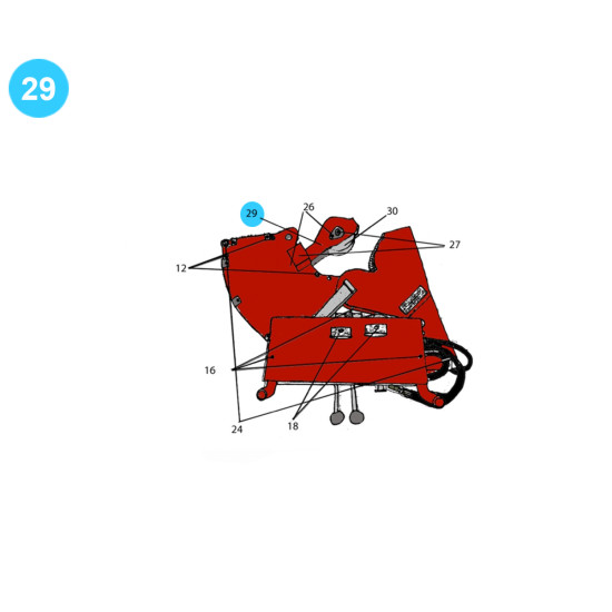 item#29 Rauch Style Pipe Spinner Model 512H Power Arm Model 512H image