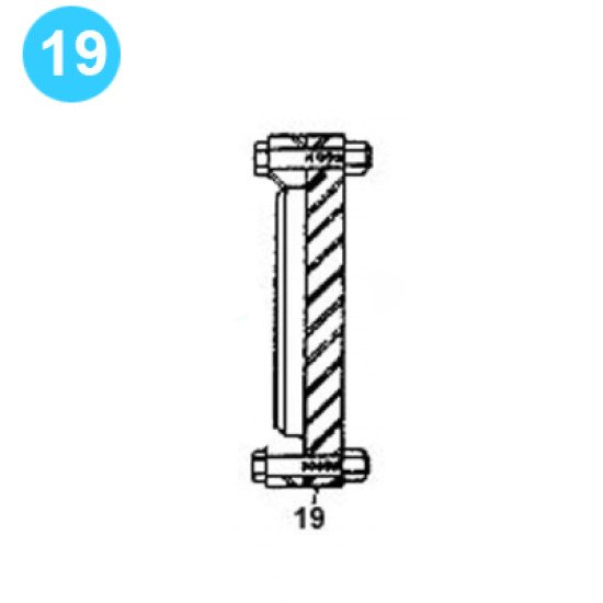 item#19 FA-1600 Type 1-1/2 Fluid-End Assembly Continental Emsco Style Blind Suction FA-1600 1-1/2 Fluid End Assembly image