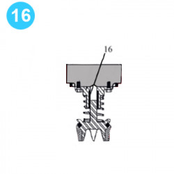 item#16 Ideco Style T-1300/T-1600, 5000psi 7-1/2" x 12" Fluid-End Assembly Valve Guide item#16 Ideco Style T-1300/T-1600, 5000psi 7-1/2" x 12" Fluid-End Assembly Valve Guide