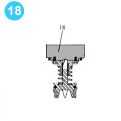 item#18 Ideco Style T-1300/T-1600, 5000psi 7-1/2" x 12" Fluid-End Assembly Valve Cover item#18 Ideco Style T-1300/T-1600, 5000psi 7-1/2" x 12" Fluid-End Assembly Valve Cover