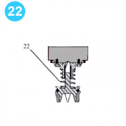 item#22 Ideco Style T-1300/T-1600, 5000psi 7-1/2" x 12" Fluid-End Assembly Valve Spring