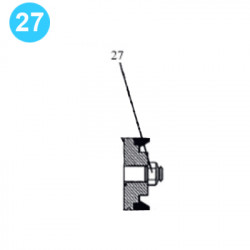 item#27 Ideco Style T-1300/T-1600, 5000psi 7-1/2" x 12" Fluid-End Assembly Piston Rod item#27 Ideco Style T-1300/T-1600, 5000psi 7-1/2" x 12" Fluid-End Assembly Piston Rod
