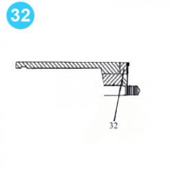 item#32 Ideco Style T-1300/T-1600, 5000psi 7-1/2" x 12" Fluid-End Assembly Wearplate item#32 Ideco Style T-1300/T-1600, 5000psi 7-1/2" x 12" Fluid-End Assembly Wearplate