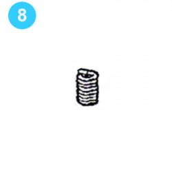 item#8 Type HYC 200 ton (Range 3-1/2" - 7-5/8") BJ Style Latch Lock Spring item#8 Type HYC 200 ton (Range 3-1/2" - 7-5/8") BJ Style Latch Lock Spring