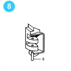 item#8 Type MG 100 ton (Range 2-3/8" - 4-1/2") BJ Style Door Lug Pin  item#8 Type MG 100 ton (Range 2-3/8" - 4-1/2") BJ Style Door Lug Pin