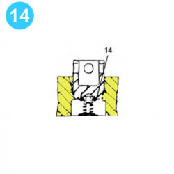 item#14 F-1300 Fluid-End Assembly Continental Emsco Style Retainer-Upper item#14 F-1300 Fluid-End Assembly Continental Emsco Style Retainer-Upper