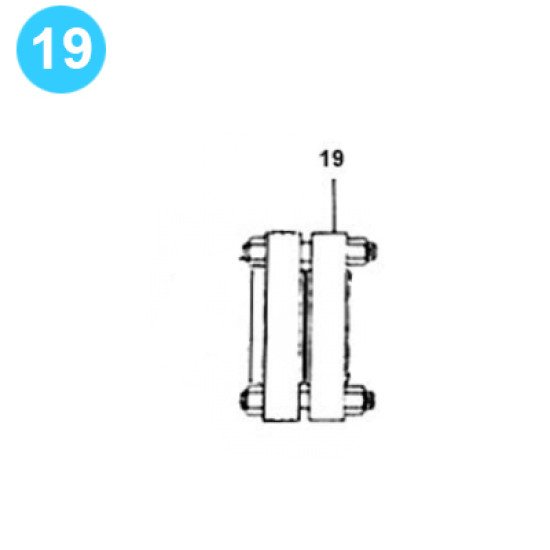item#19 F-1600 Fluid-End Assembly Continental Emsco Style Discharge Manifold F-1600 Fluid End Assembly image