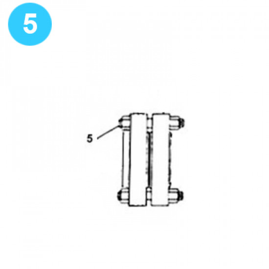 item#5 F-1300 Fluid-End Assembly Continental Emsco Style Stud w/Nuts F-1300 Fluid End Assembly image