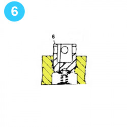 item#6 F-1300 Fluid-End Assembly Continental Emsco Style Valve Pot Cover item#6 F-1300 Fluid-End Assembly Continental Emsco Style Valve Pot Cover