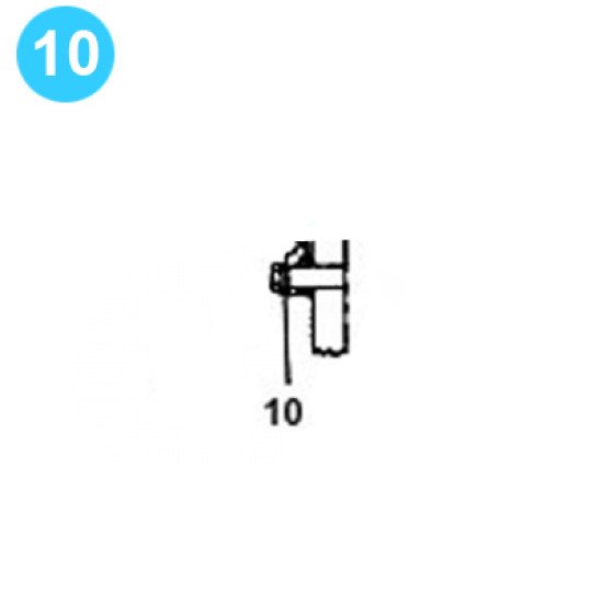 item#10 F-350 Crankshaft Assembly Continental Emsco Style Cover Gasket Main Brg. image