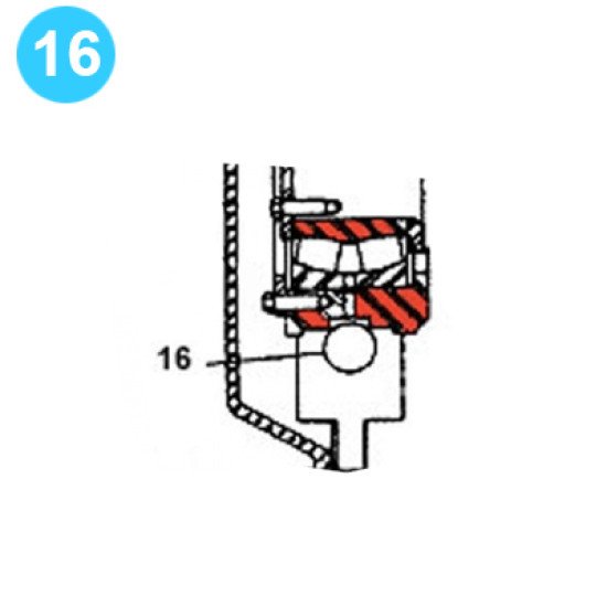 item#16 F-350 Crankshaft Assembly Continental Emsco Style Housing Bolt F-350 Crankshaft Assembly image