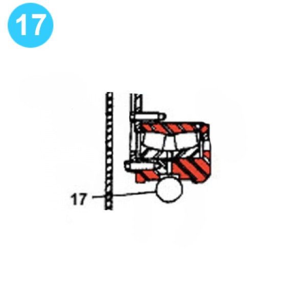 item#17 F-350 Crankshaft Assembly Continental Emsco Style Shim Set, Main Bearing image