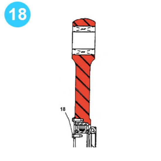 item#18 F-350 Crankshaft Assembly Continental Emsco Style Drilled Head Capscrew F-350 Crankshaft Assembly image