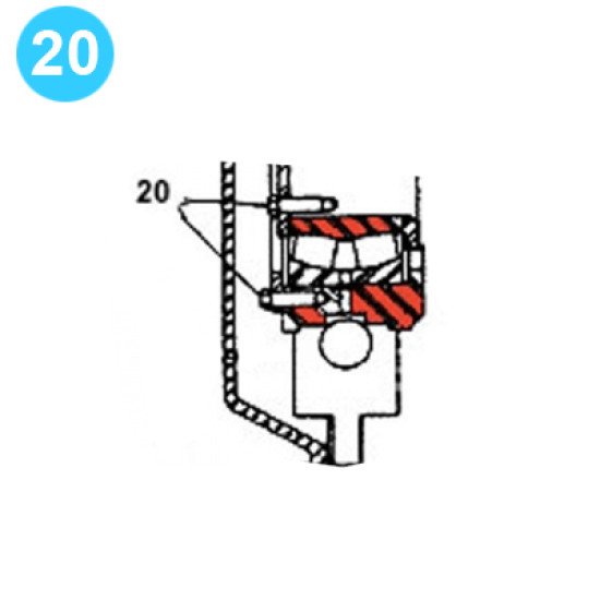 item#20 F-650 Crankshaft Assembly Continental Emsco Style Drilled Head image