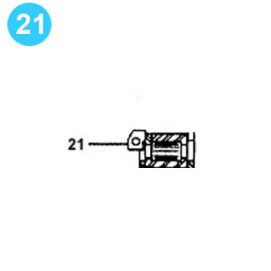 item#21 F-350 Crankshaft Assembly Continental Emsco Style Drilled Socket Head image