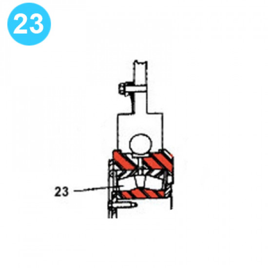 item#23 F-650 Crankshaft Assembly Continental Emsco Style Main Bearing image