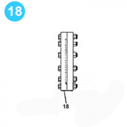 item#18 FA-1300 Type I Fluid-End Assemby Continental Emsco Style Suction Flange