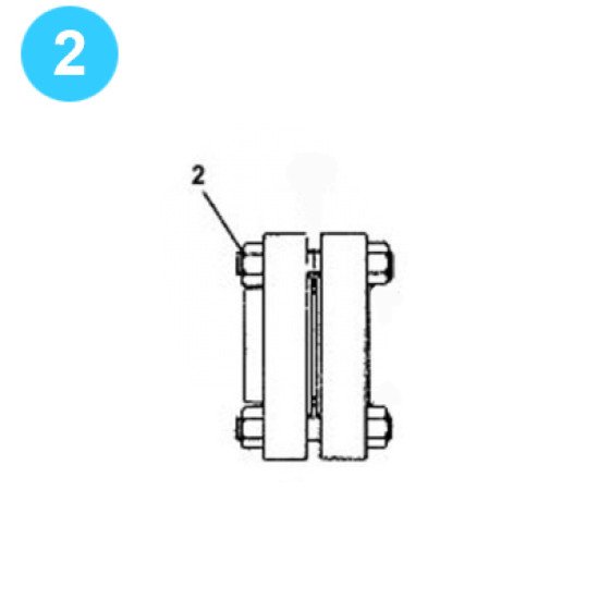 item#2 FA-1300 Type I Fluid-End Assemby Continental Emsco Style Studs w/Nuts image