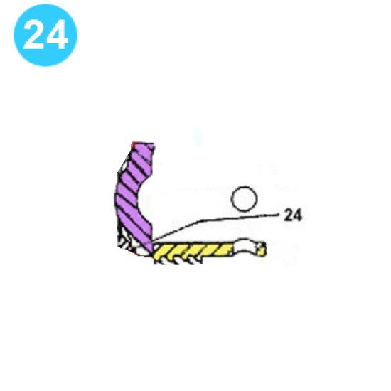 item#24 FA-1300 Type I Fluid-End Assemby Continental Emsco Style Head Seal FA-1300 Type I Fluid End Assembly image
