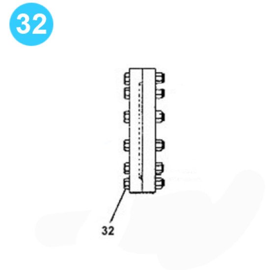 item#32 FA-1600 Type I Fluid-End Assembly Continental Emsco Style 1