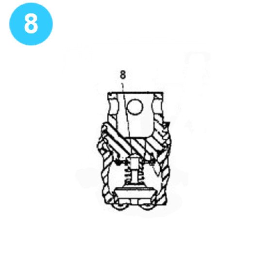 item#8 FA-1300 Type I Fluid-End Assemby Continental Emsco Style Valve Guide - Upper FA-1300 Type I Fluid End Assembly image