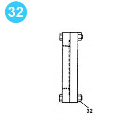 item#32 FB-1600 Fluid-End Assembly Continental Emsco Style 1