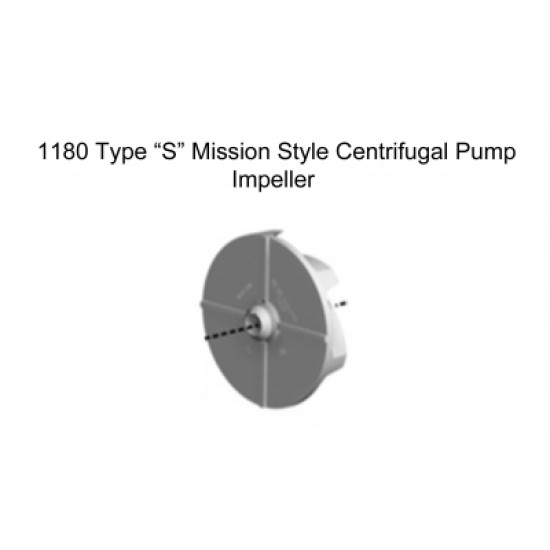 Showing image for item#2.3 Impeller (1180) Cast Iron item#2.3 Impeller (1180) Cast Iron Mission Style 1180 Type