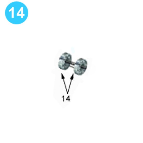 item#14 2500 Mission Style- Supreme Bearing, O.B. (2 Bearing Set) 2500 Mission Style- Supreme image