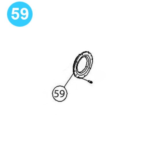 item#59 PZ-8 Gear Driving Parts, Eccentric Gardner Denver Style Gasket-Retainer PZ-8 Gear Driving Parts, Eccentric image