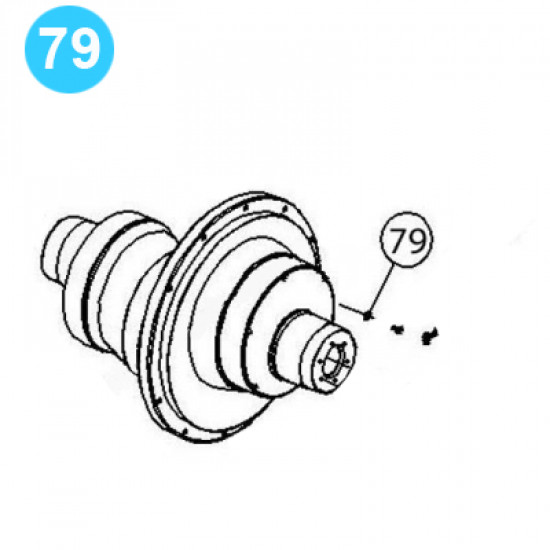 item#79 PZ-7 Gear Driving Parts, Eccentric Gardner Denver Style Plate-Retaining image