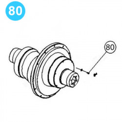 item#80 PZ-7 Gear Driving Parts, Eccentric Gardner Denver Style Screw, Bearing