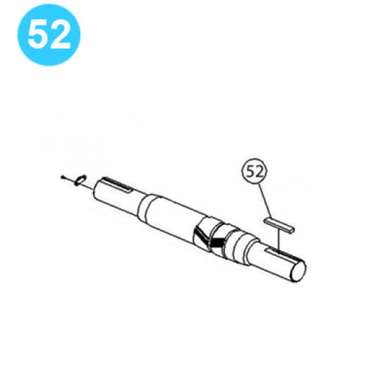 item#52 PZ-9 Gear Driving Parts, Eccentric Gardner Denver Style Key-Jackshaft PZ-9 Gear Driving Parts, Eccentric image