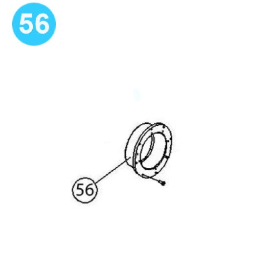 item#56 PZ-9 Gear Driving Parts, Eccentric Gardner Denver Style Housing-Bearing PZ-9 Gear Driving Parts, Eccentric image