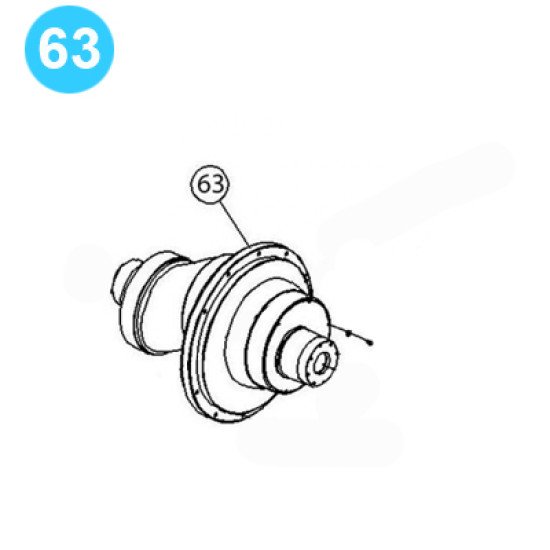 item#63 PZ-9 Gear Driving Parts, Eccentric Gardner Denver Style Eccentric PZ-9 Gear Driving Parts, Eccentric image