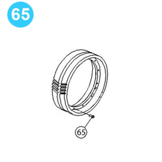 item#65 PZ-9 Gear Driving Parts, Eccentric Gardner Denver Style Screw, Gear to Eccentric image