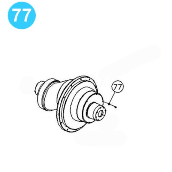 item#77 PZ-9 Gear Driving Parts, Eccentric Gardner Denver Style Plate-Retaining PZ-9 Gear Driving Parts, Eccentric image